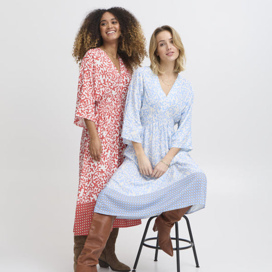 Sorbet Elasticated Patterned Dress