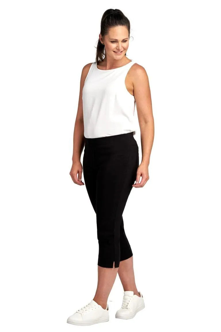 Pinns 226 Bengaline crop trouser with pockets