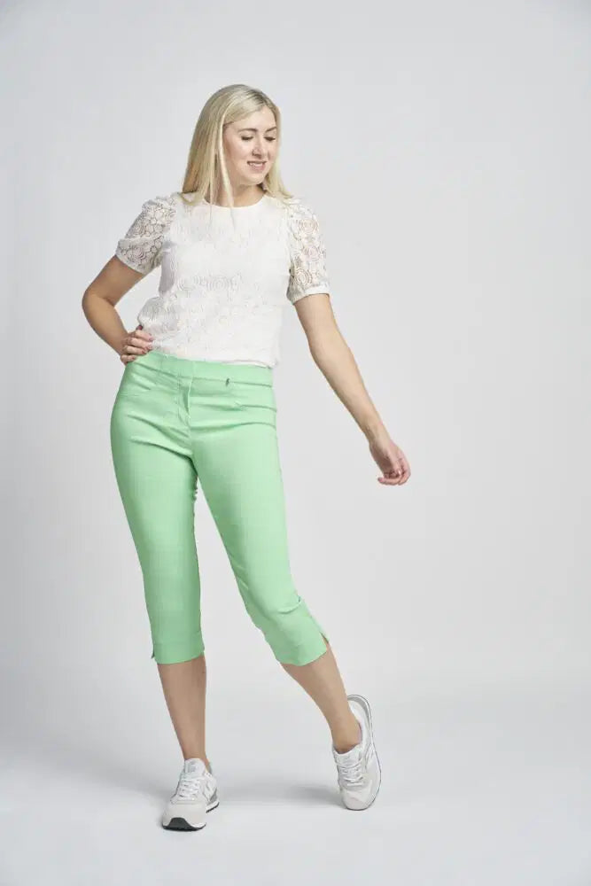 Pinns 226 Bengaline crop trouser with pockets