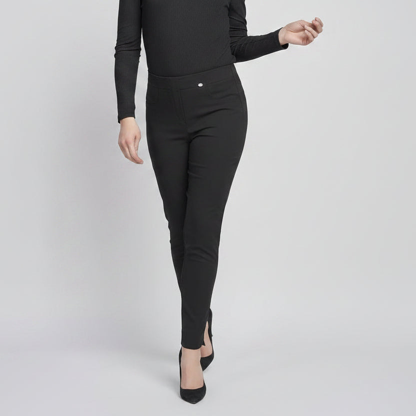 Pinns 226T Black Regular Bengaline Trousers with Back Pocket