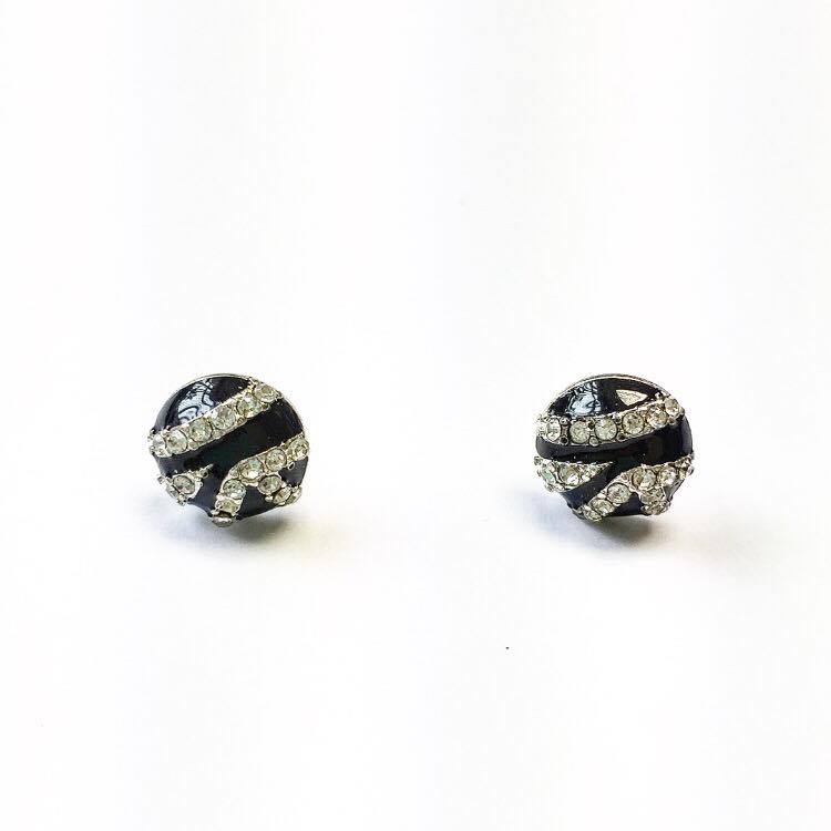 Zebra Print Stud Earrings