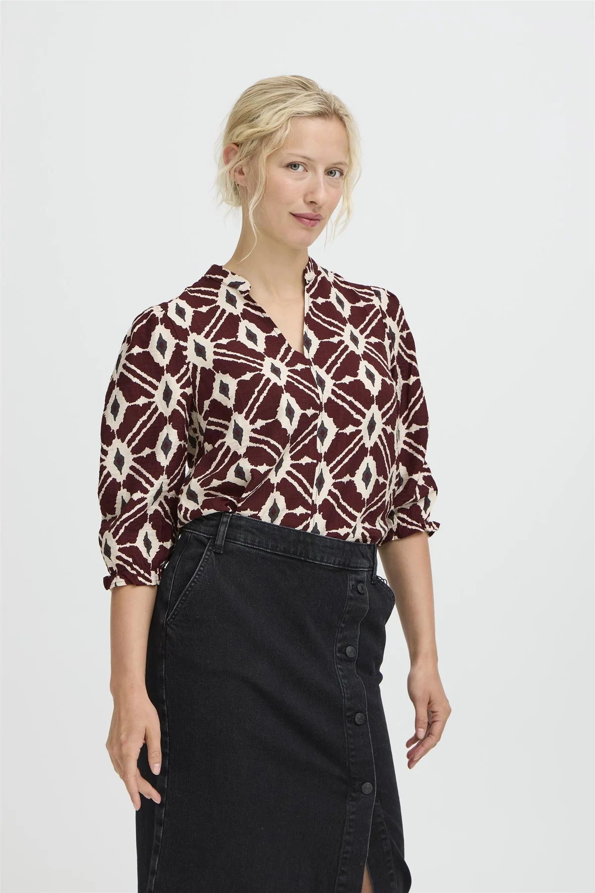 B.Young ByIKAIA V Neck Blouse