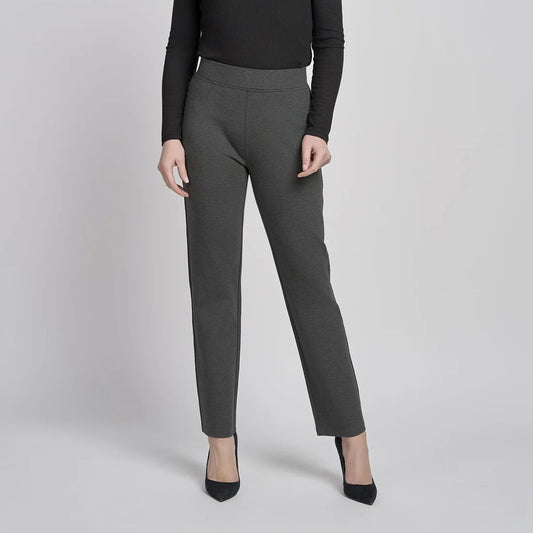 Pinns 280T Charcoal Ponte Jean Style Pull Up Trousers
