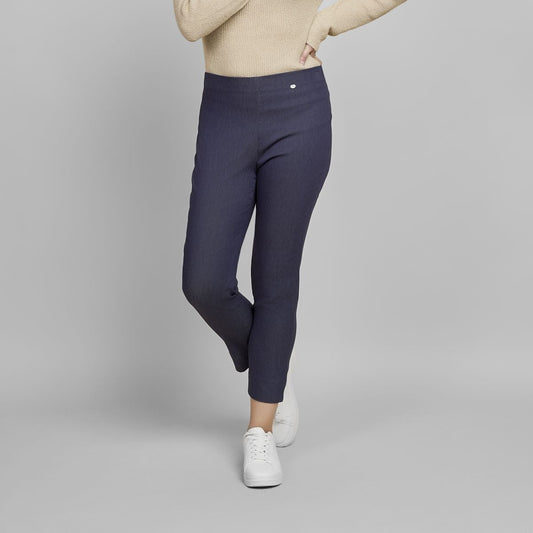 Pinns 302CT Slub Denim Slim Leg Bengaline Ankle Grazer Trouser