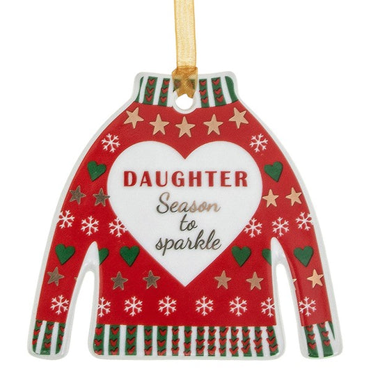 Christmas Jumper Daughter Decoration