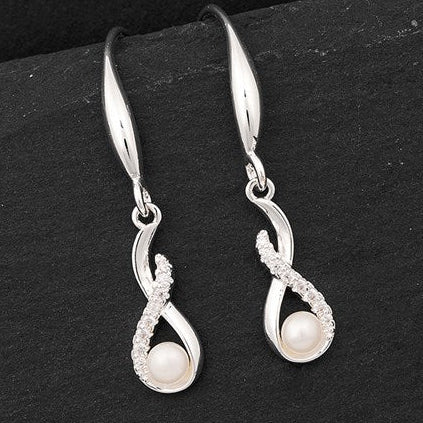 Equilibrium 329082 Eternity Fresh Water Pearl Earrings