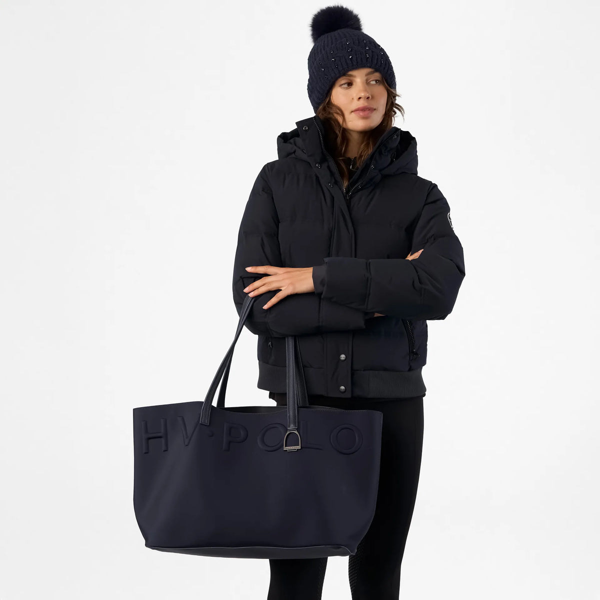HV. Society Noa Navy Tote Bag 3404093869 3404093869