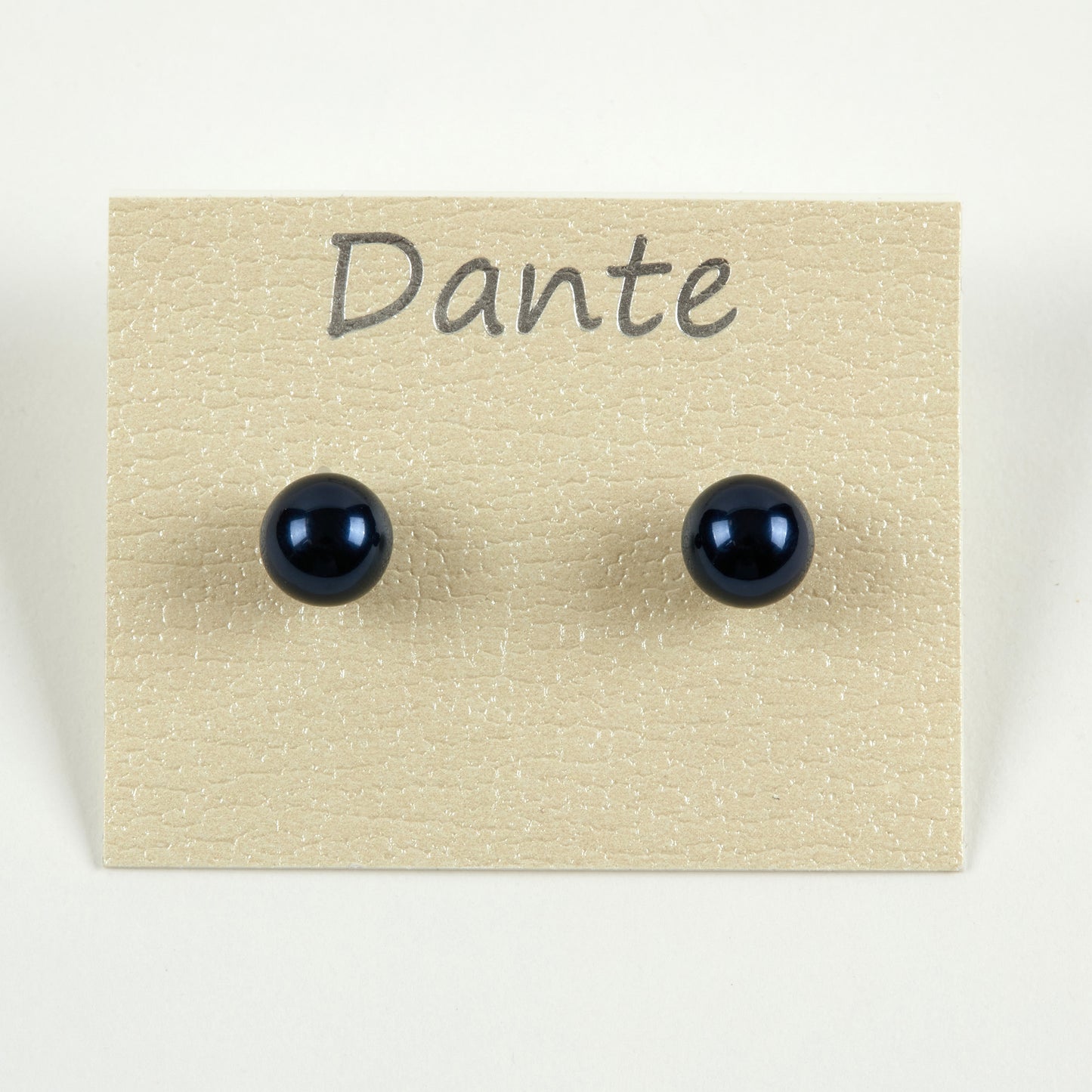 Dante Blue pearl stud earrings