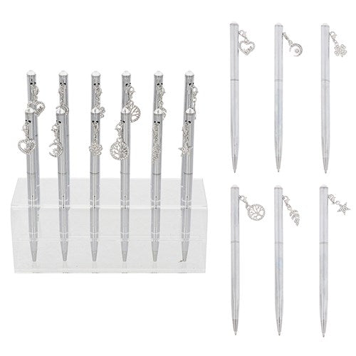 Equilibrium Metallic Pens with charms - Pen Picked at random