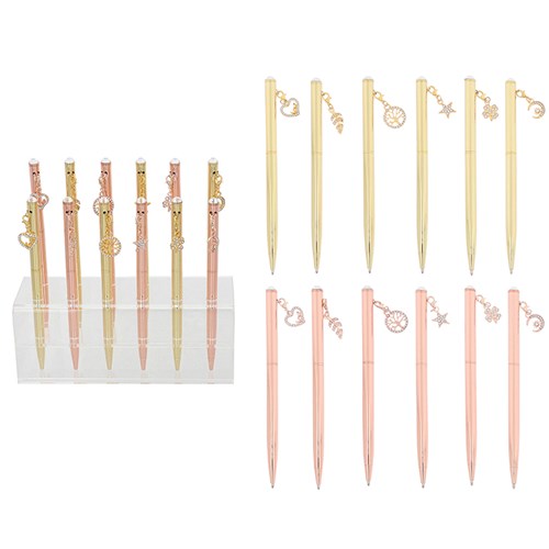 Equilibrium Metallic Pens with charms - Pen Picked at random