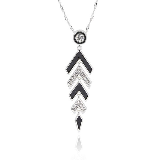 Equilibrium 359092 Mono Modern Silver Plated Necklace
