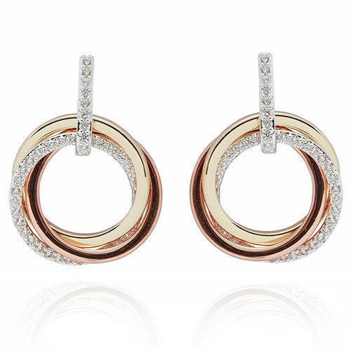 Equilibrium 359152 Twisted bliss earrings