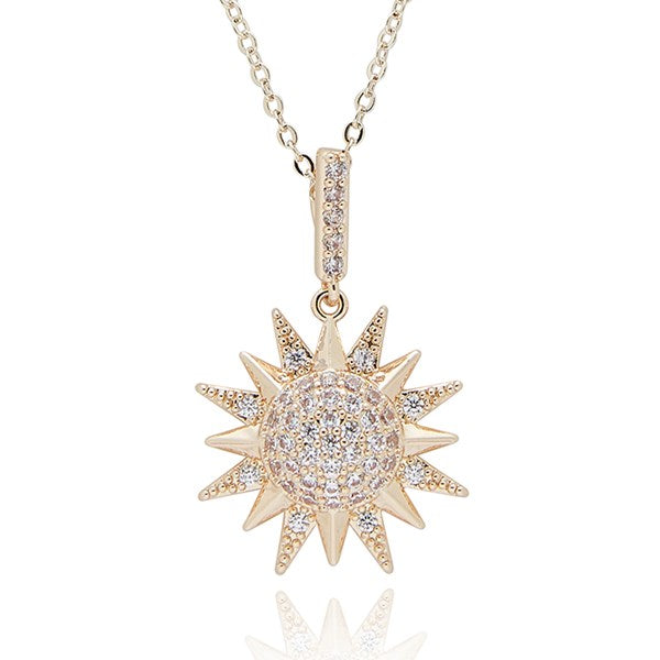 Equilibrium 359391 Celstial Sunshine Gold Plated Necklace