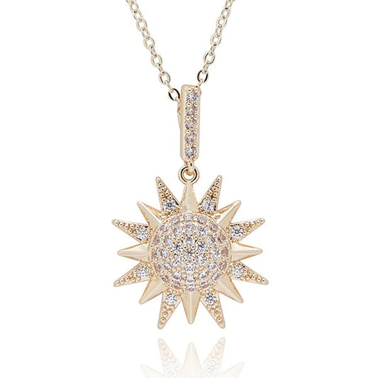 Equilibrium 359391 Celstial Sunshine Gold Plated Necklace