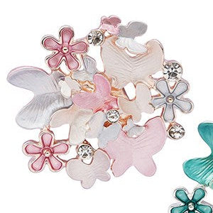 Equilibrium 359512 Floral Garden Magnetic Brooch