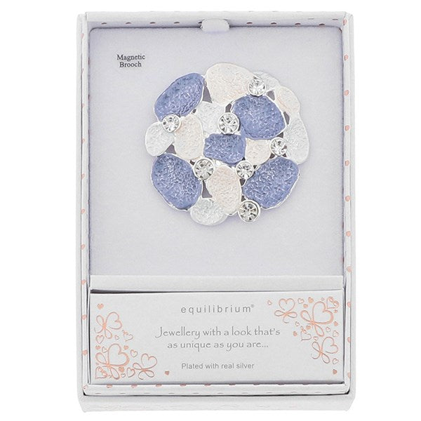Equilibrium 359513 Pebble Circle Magnetic Brooch