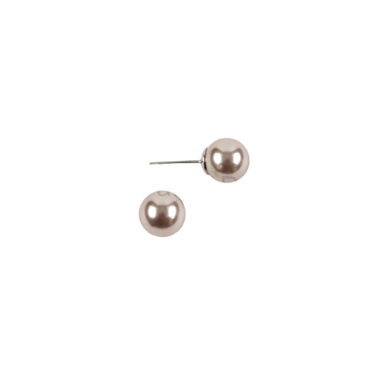 Dante Champagne pearl stud earrings