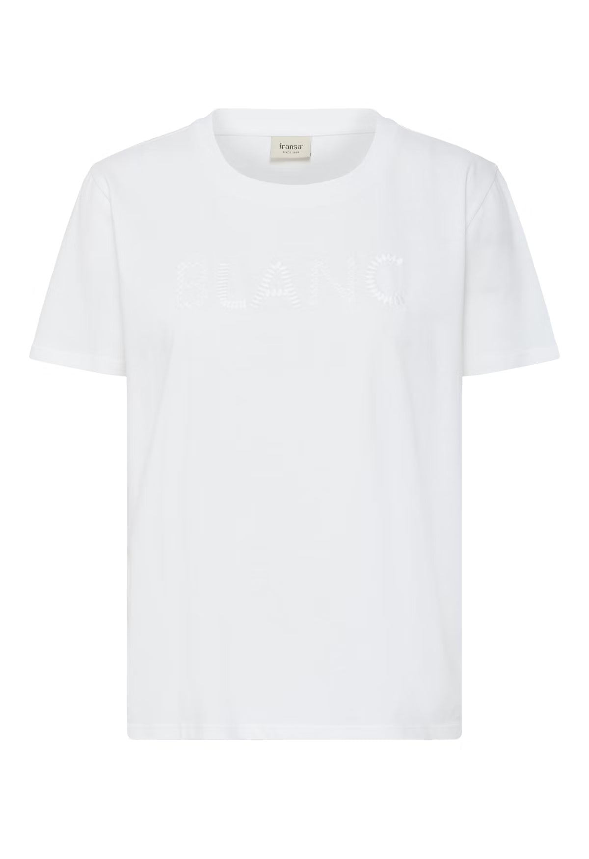 Fransa FrROUGE TEE 1 Cotton Blanc T-shirt