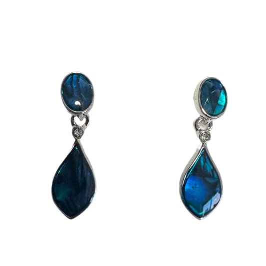 Byzantium Collection Double Drop Earrings P503 Blue