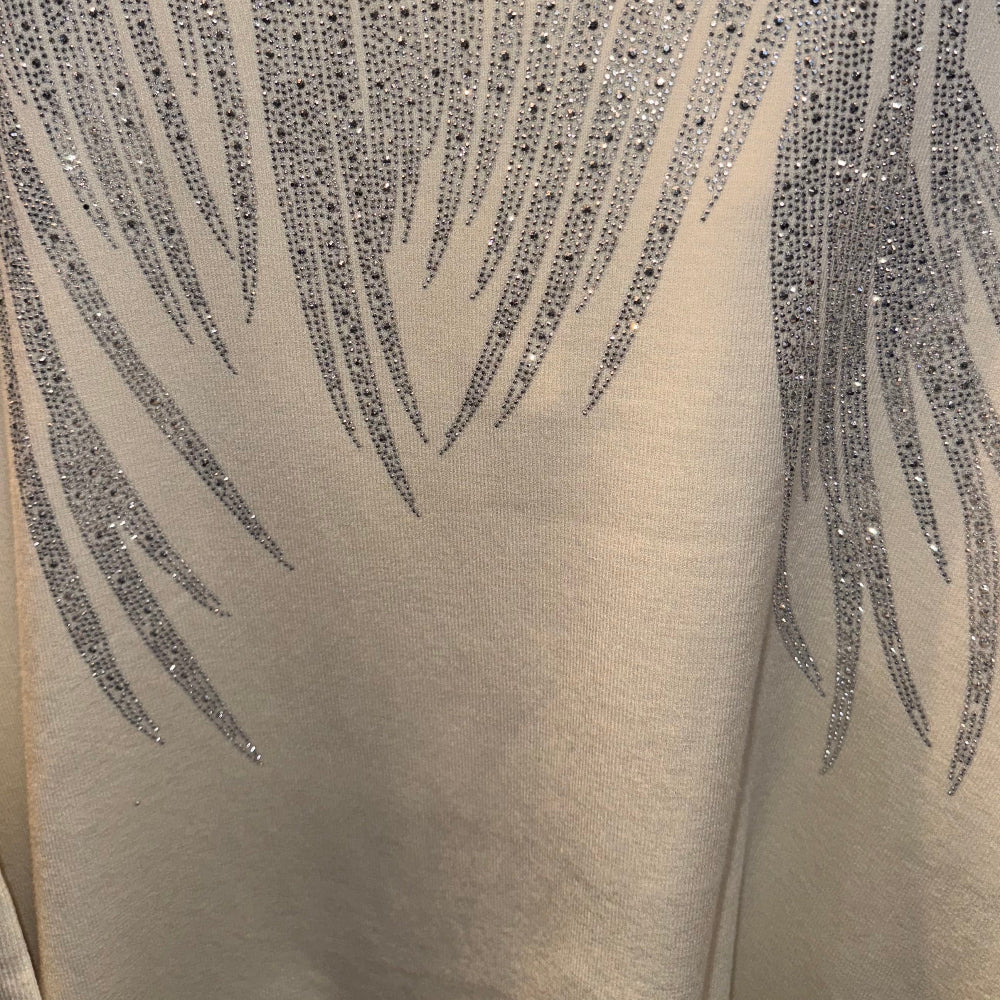 Paramour PK8019 Diamante V Neck Jumper