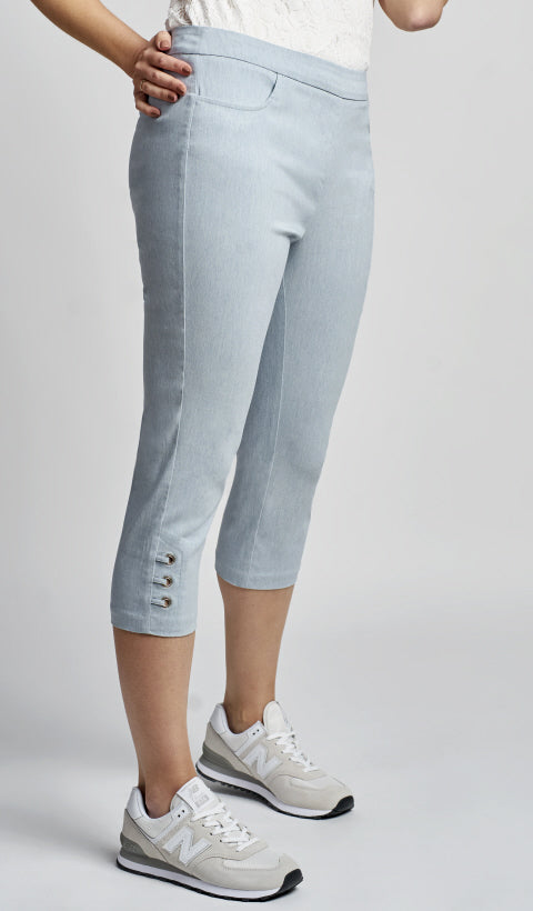 Pinns 408C Figure sculpting bengaline crop trouser