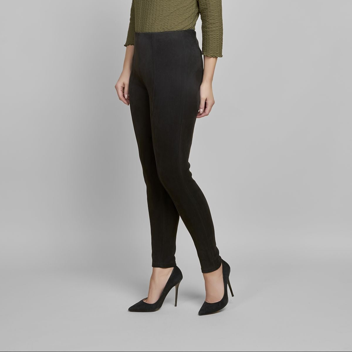 Pinns 432L Suede Legging with tummy control 29"