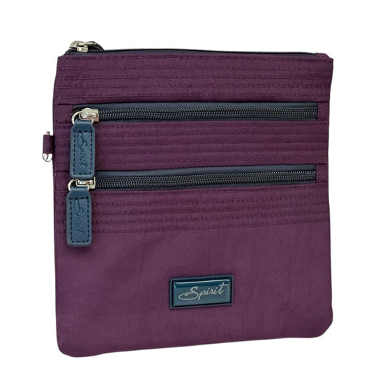 Spirit 4512 Multi Zip Crossbody Bag