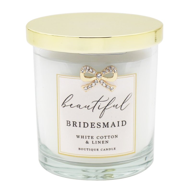 Bridesmaid Wedding Gift Candle