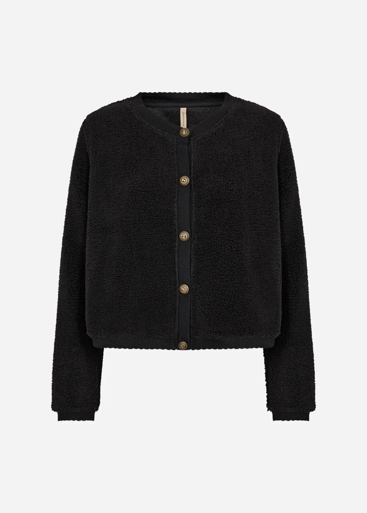 Soyaconcept AW25 Onyx 7 Sherpa Cropped Jacket