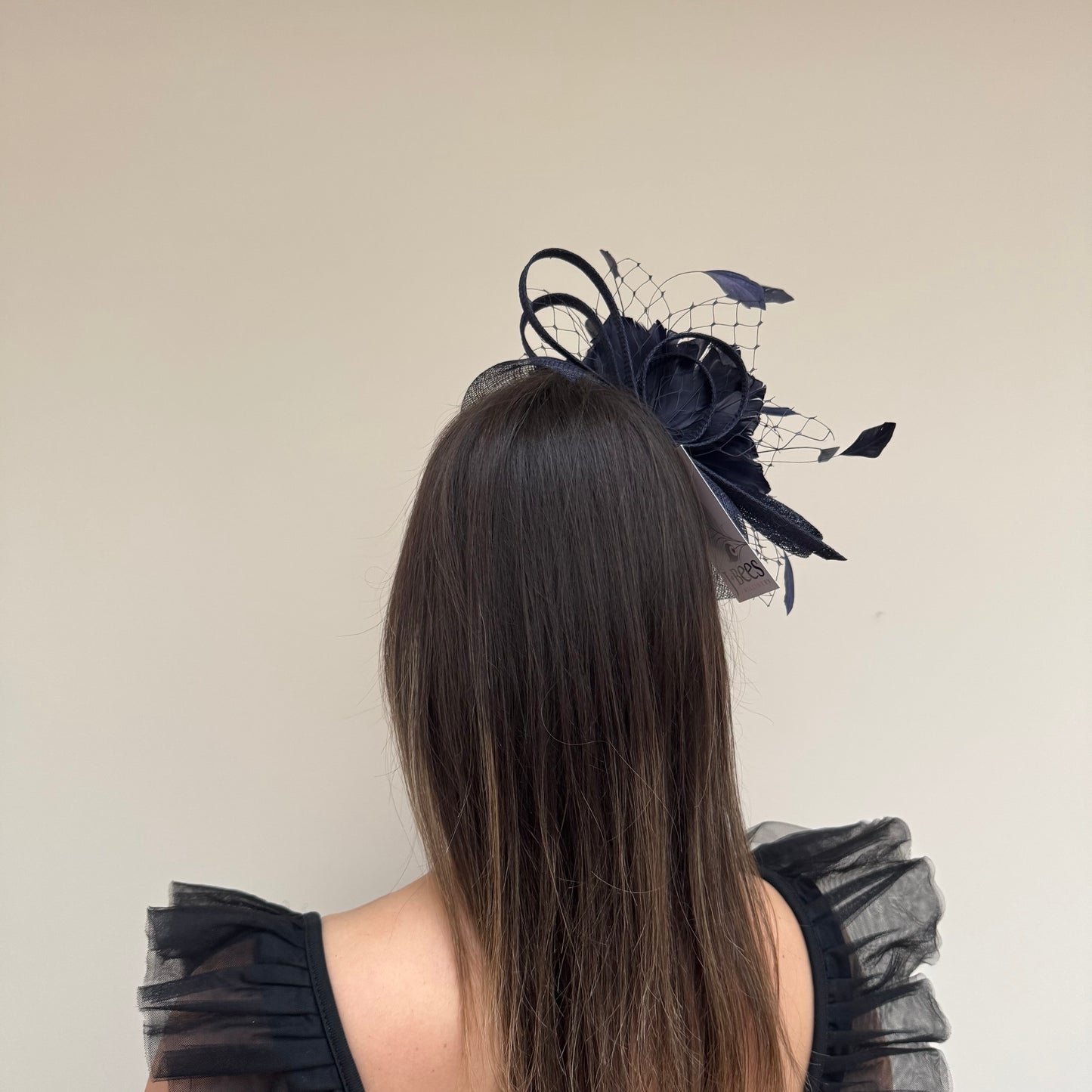 JBees JB18/040 Fascinator with Feathers in Blues