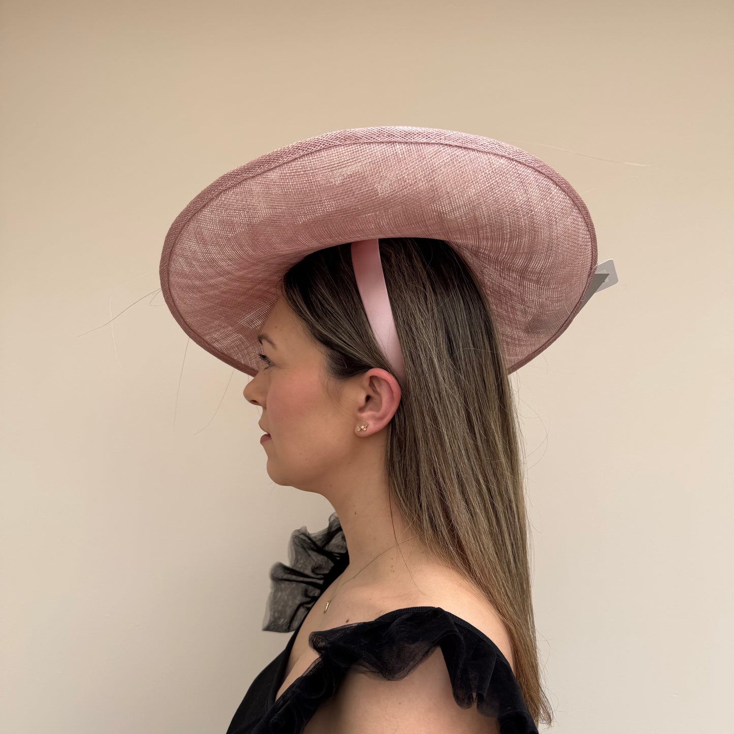J Bees JB26/117 Truffle Pink Feather Flower Hatinator