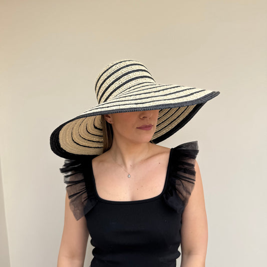 Failsworth SS26 Rousham Sraw Hat Straw/Black