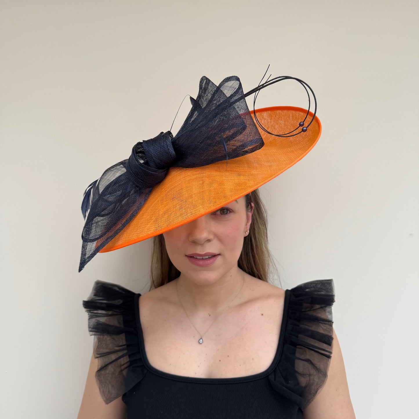 J Bees JB26/132 Tangerine Orange and Navy Hatinator