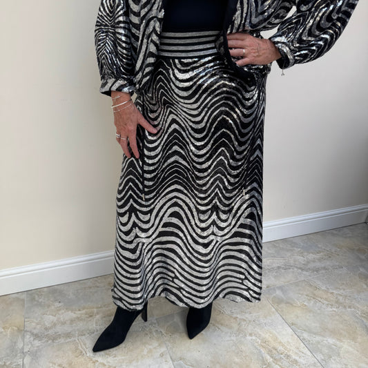 Malissa J WF1606 A-Line Sequin Skirt