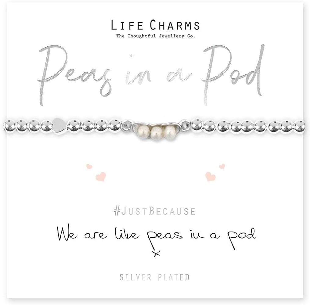 Life Charms Peas in a Pod  Gift Bracelet
