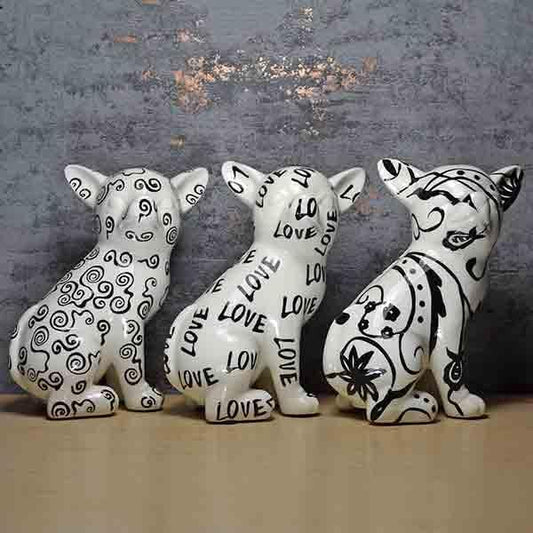 B/W Nanou the Chihuahua Money Box