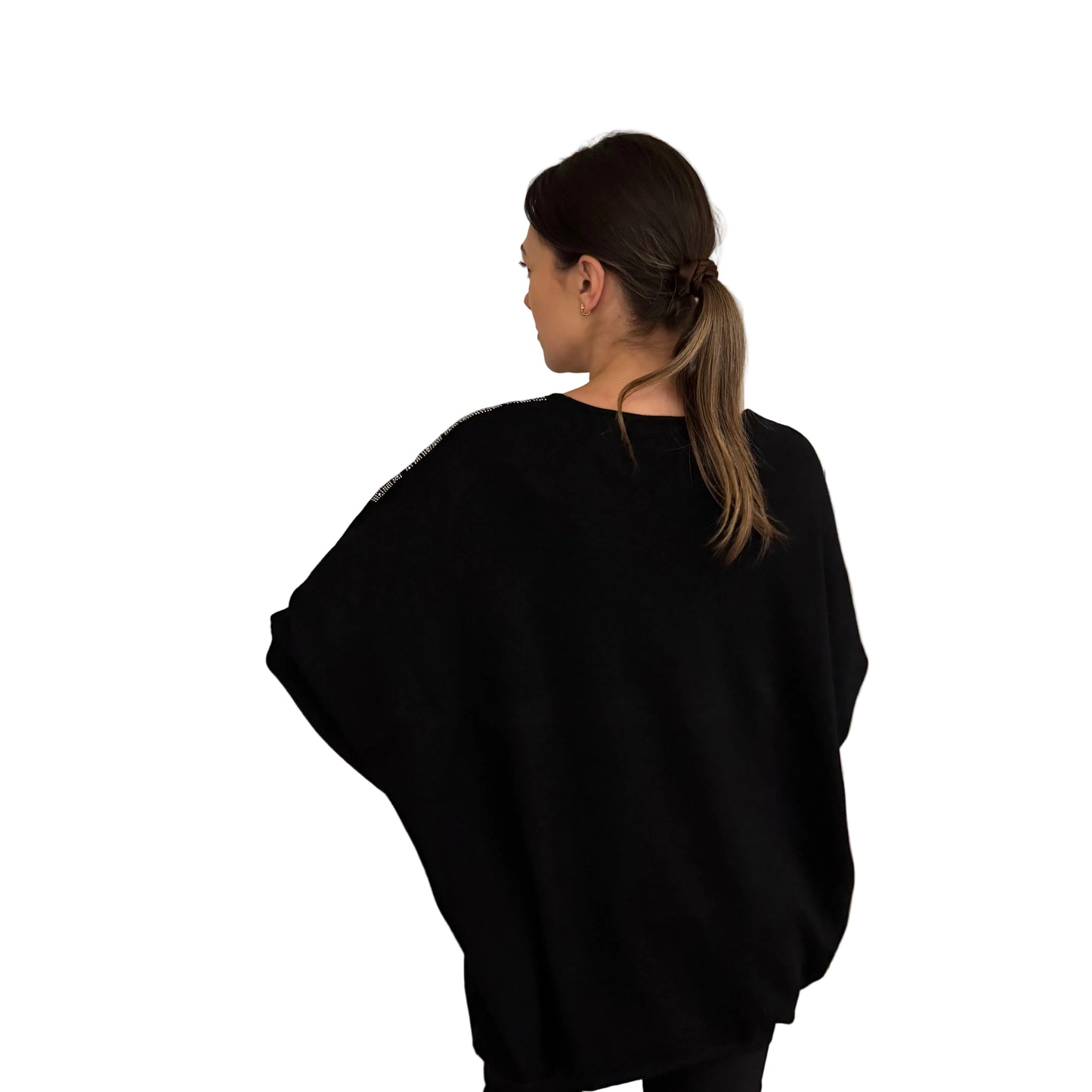 Paramour PK8019 Diamante V Neck Jumper