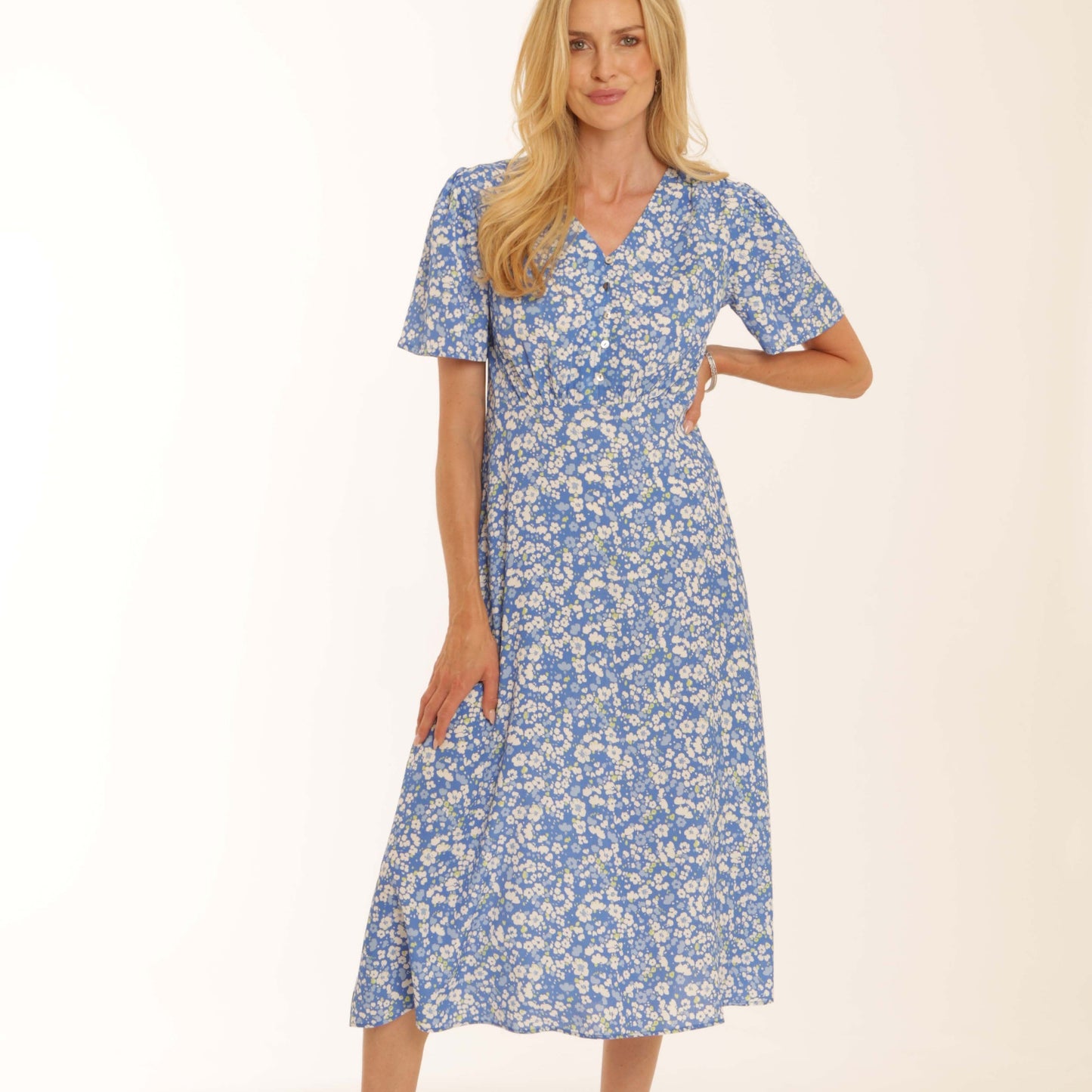 Pomodoro 52603 Ditsy Tea Dress
