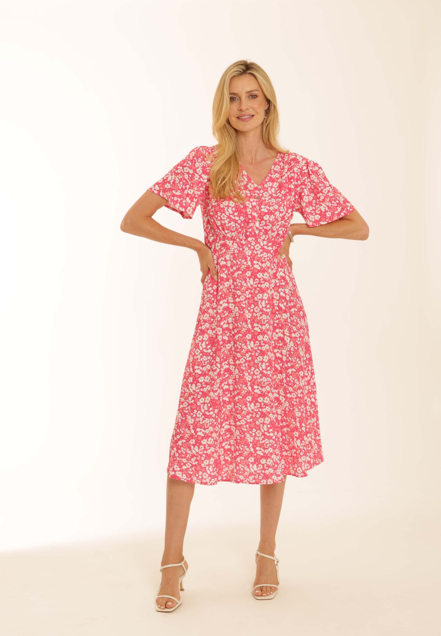 Pomodoro 52603 Ditsy Tea Dress