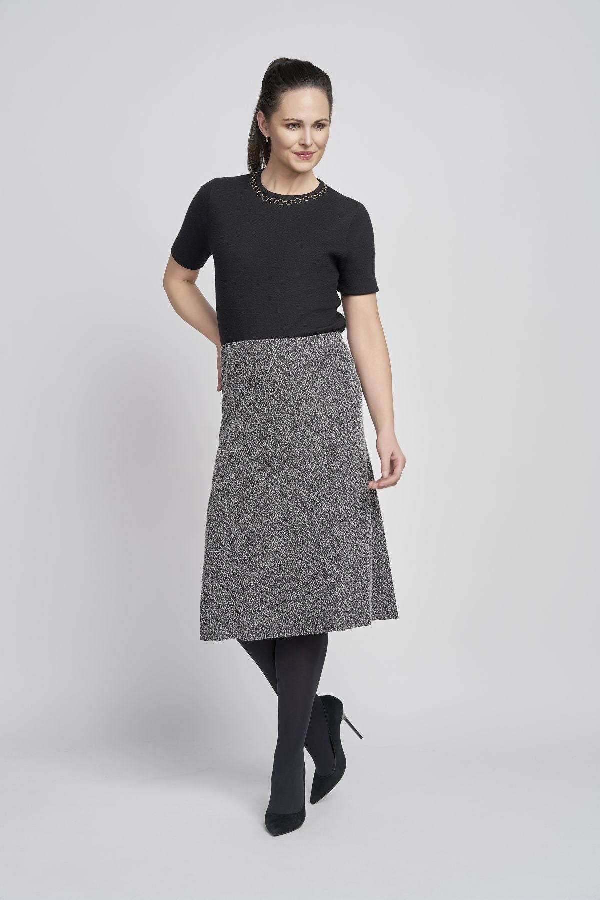 Pinns 532SK 4 Panelled A-Line Skirt