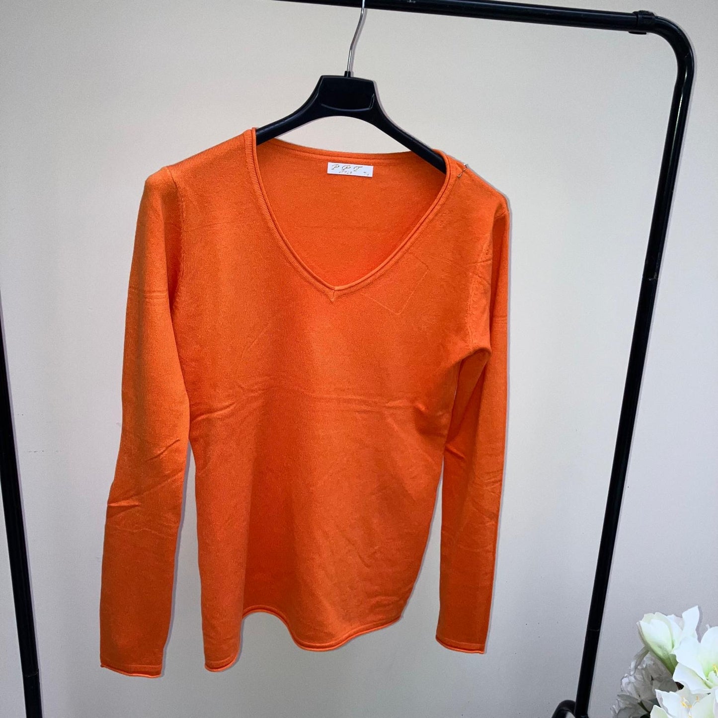 Slim Line V-Neck Jumper