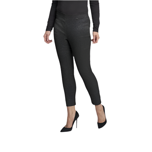Pinns 302CT Black Sparkle Animal Print Trouser