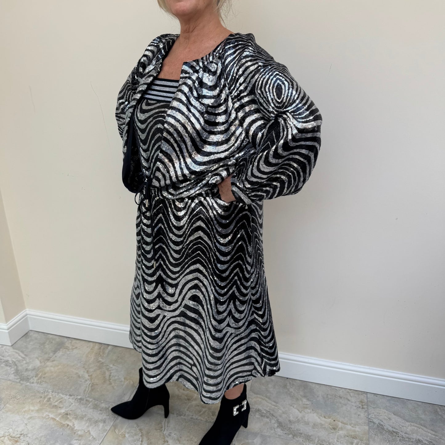 Malissa J WF1606 A-Line Sequin Skirt