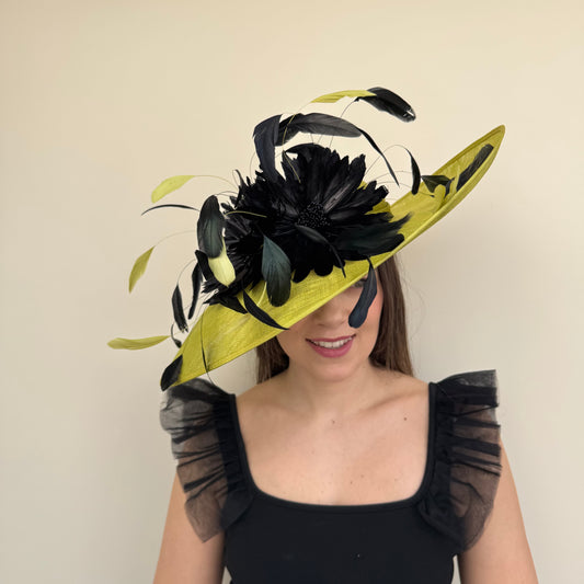 J Bees JB25/86 Zest lime and Black Contrast Hatinator