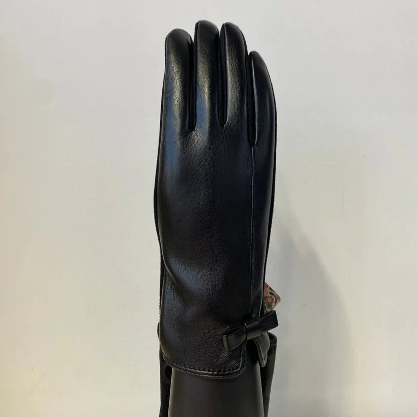 Leather Upper Gloves with Touchscreen Compatibility