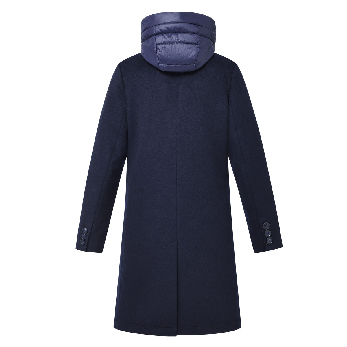 HV. Society Jennifer Navy Wool Mix Coat 0406103852