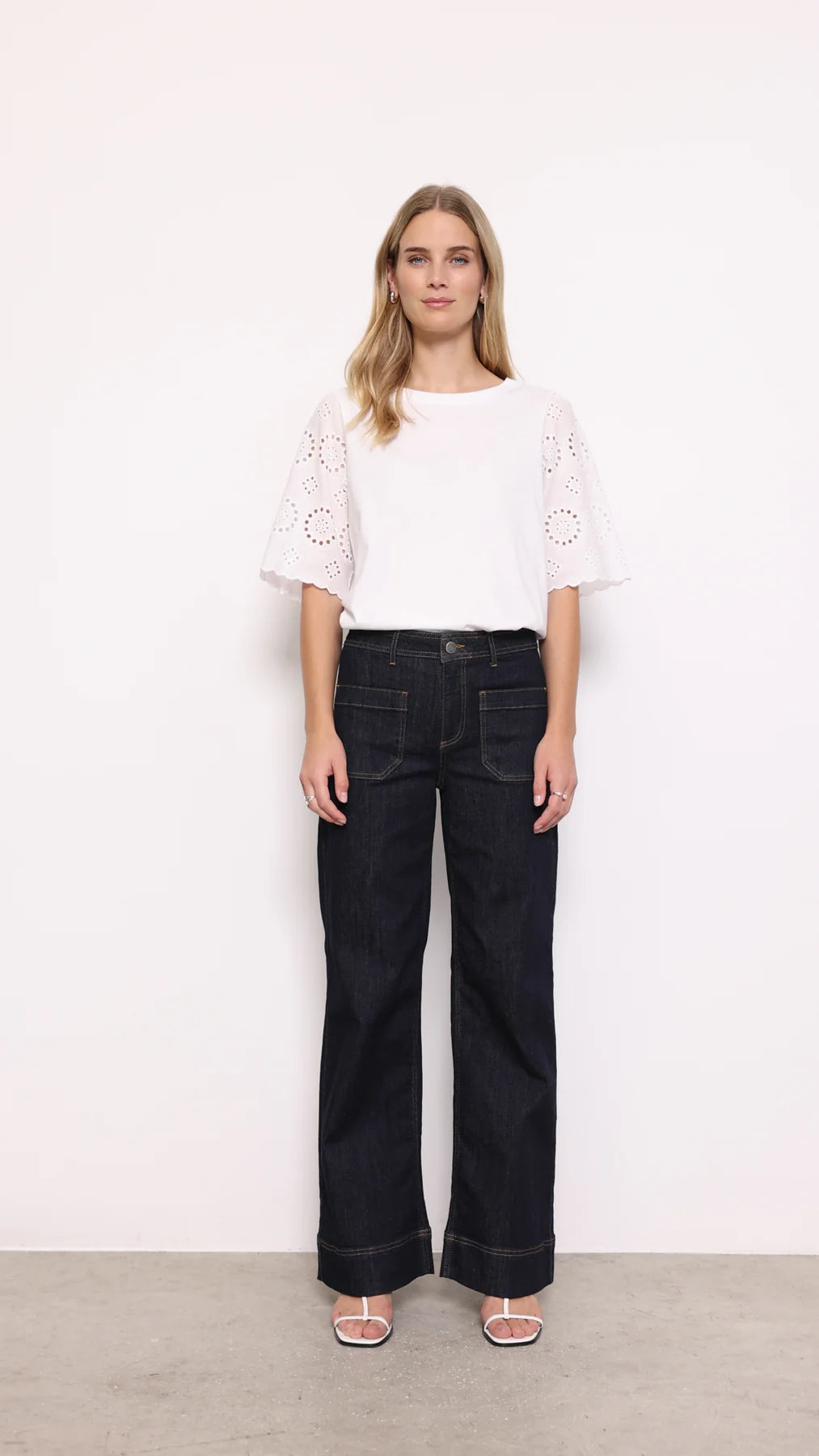 Soyaconcept SC-LORAINE 3 Embroidered Sleeve Tee 26447-20