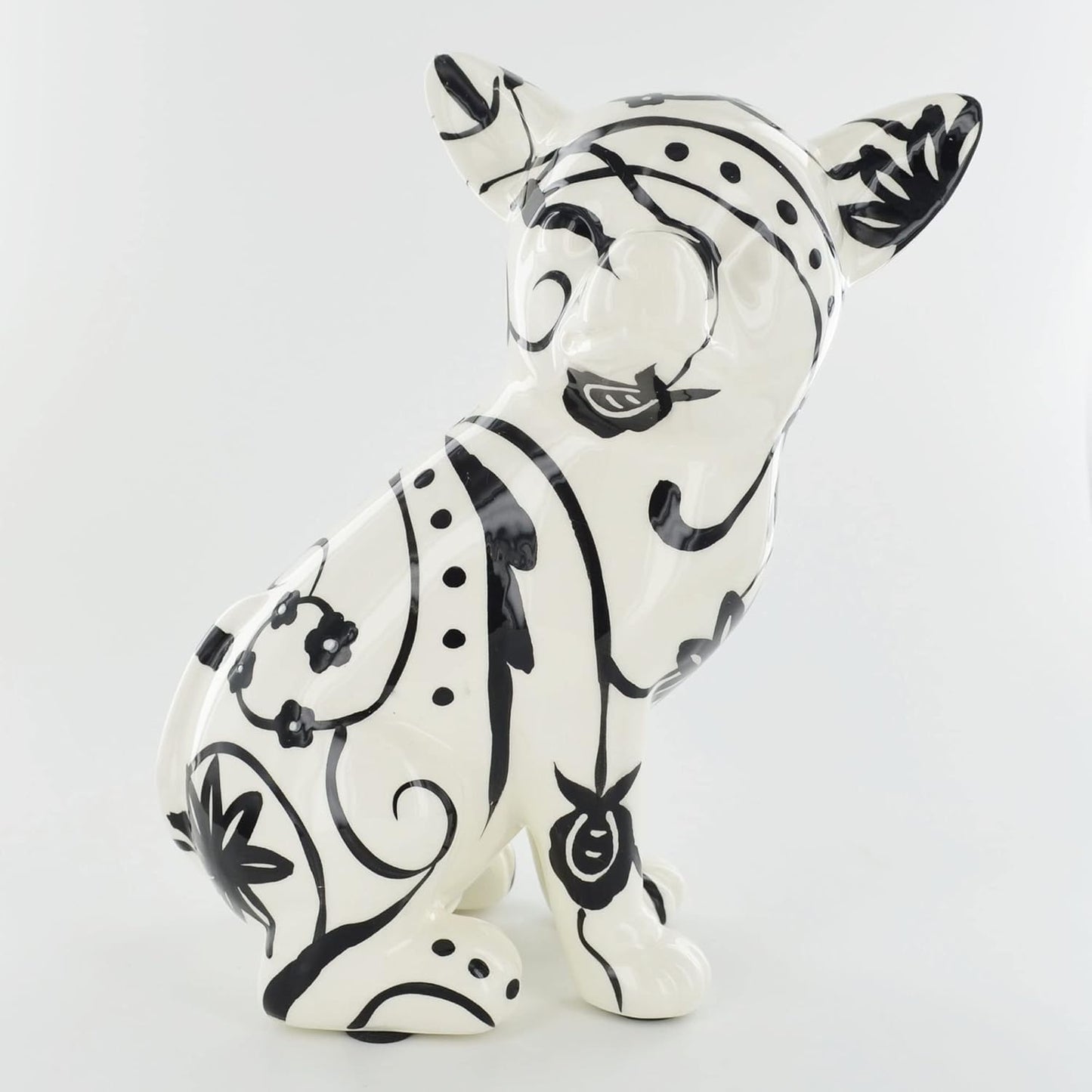 B/W Nanou the Chihuahua Money Box