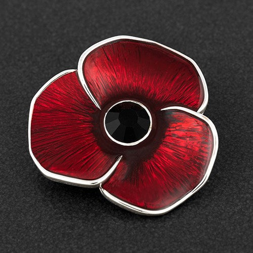 Equilibrium 64245 Boxed Delicate Red Poppy Brooch