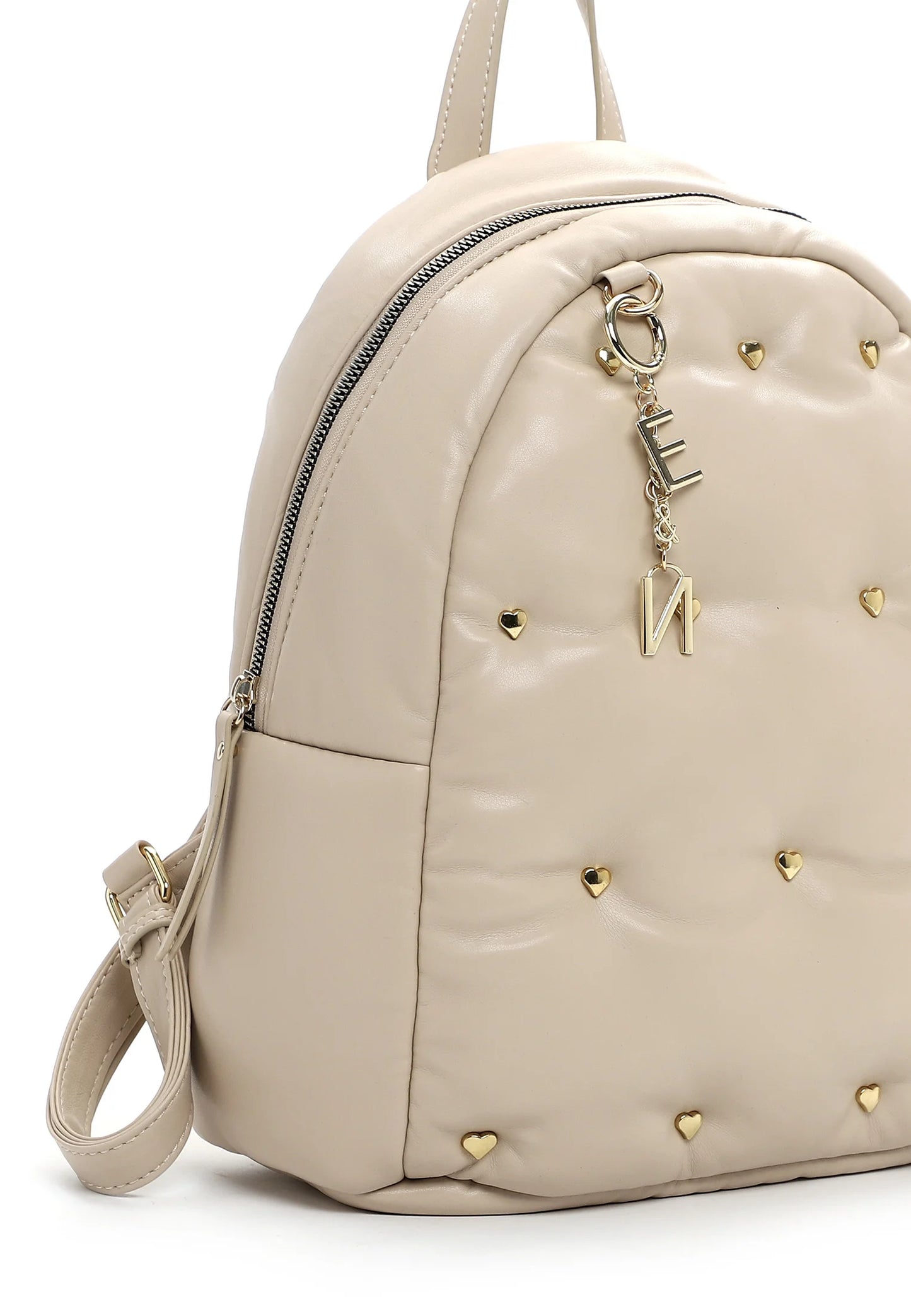E&N Heaven Heart Stud Quilted Backpack